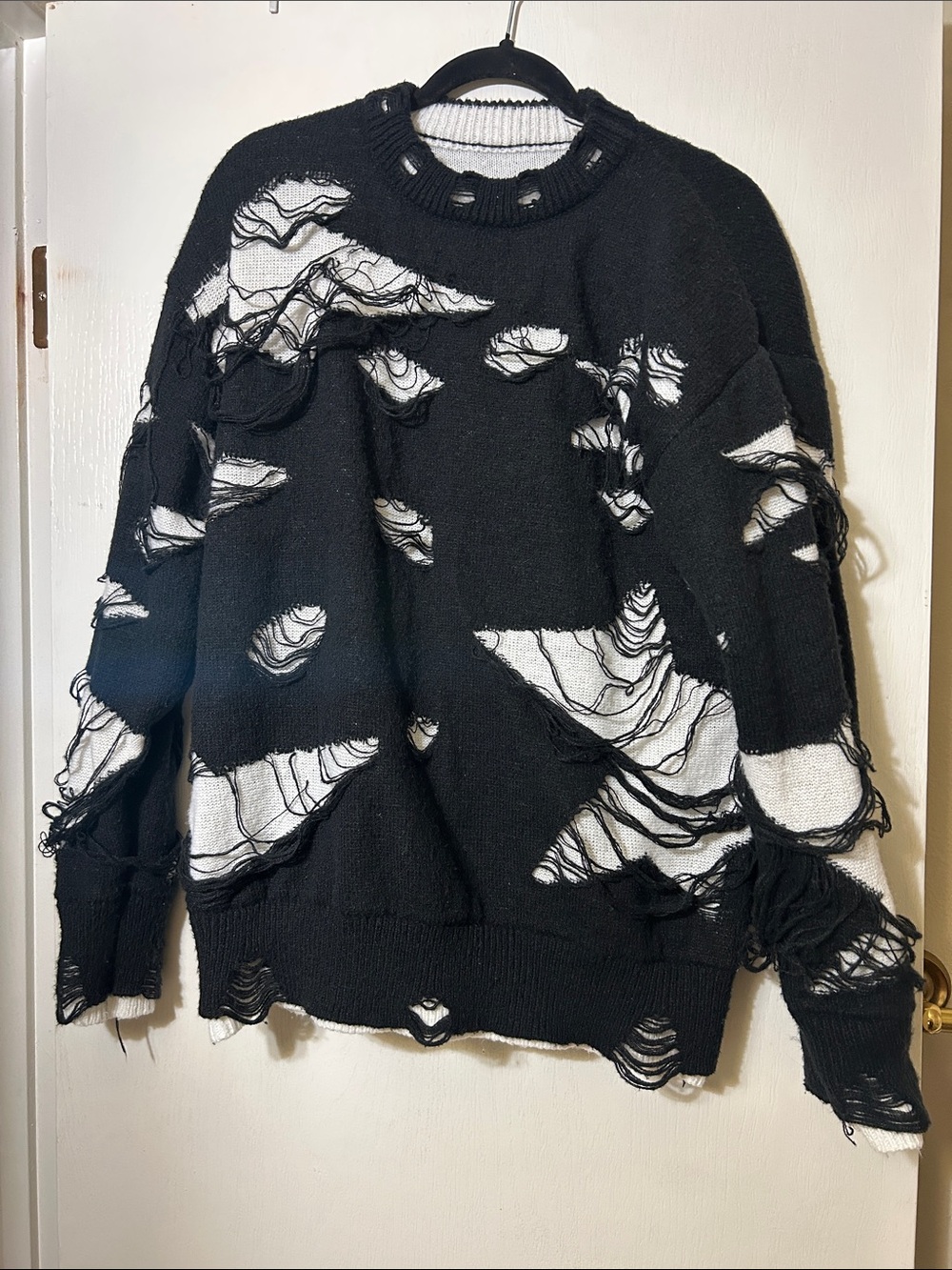 Gothic Sweater Emo Sweater Y2k Star Women’s Size M
